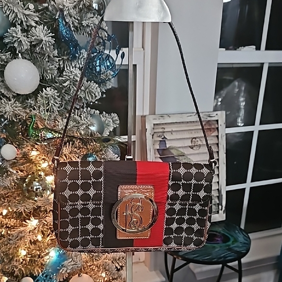 kate spade Handbags - Kate Spade Classic Noel  Brown Geometric Patterned Tote Bag